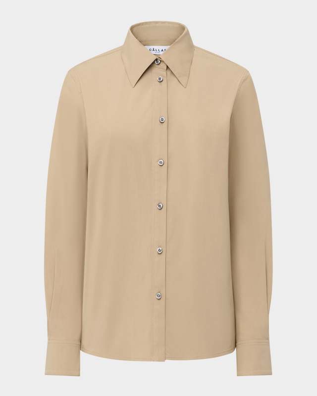 Brooks Button-Down Cotton Poplin Shirt
